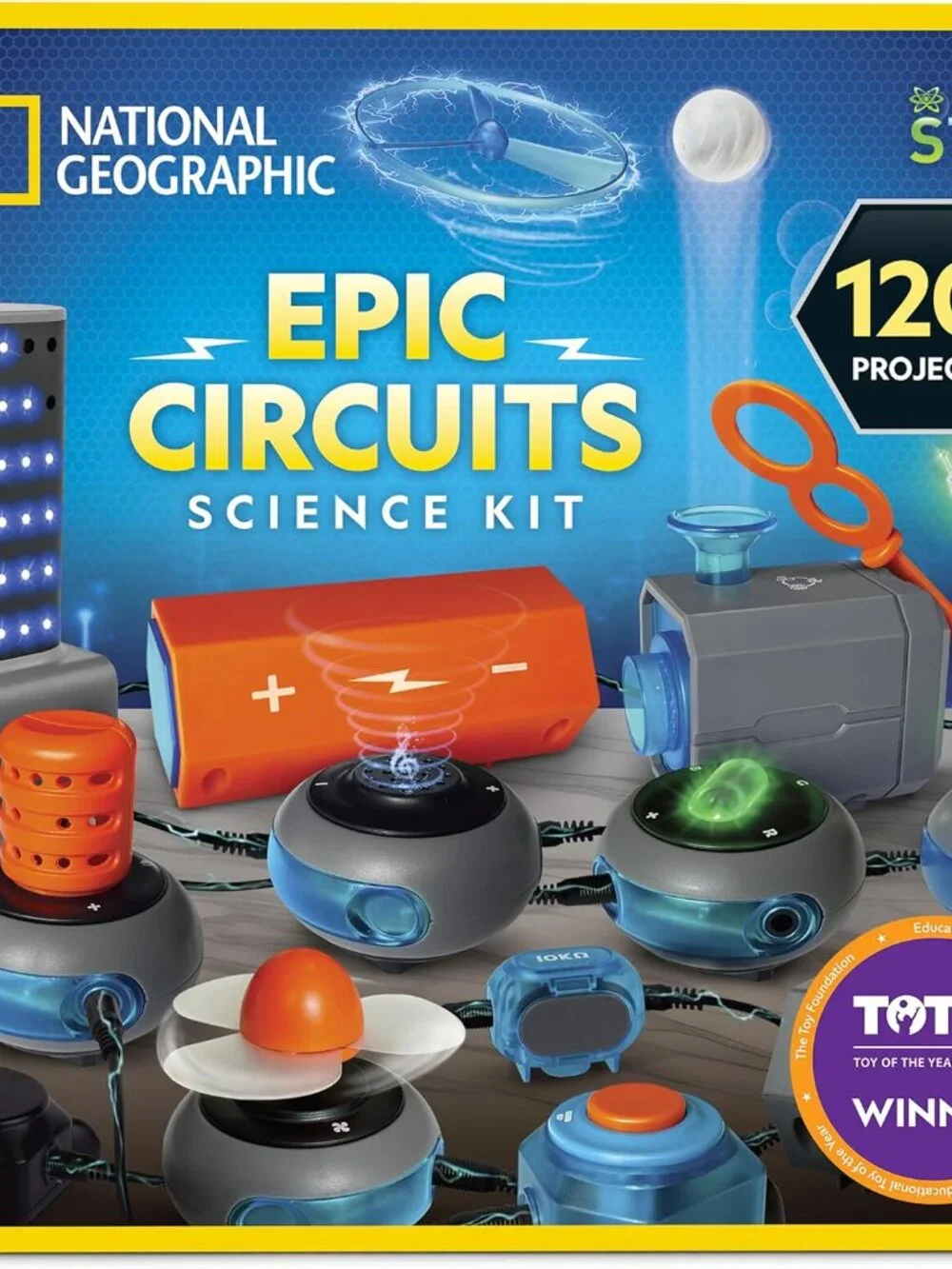 New National Geographic Circuit Maker Kit - Electronics Kit for Kids with 120 El
